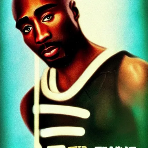 Image similar to tupac on starwars movie poster 1 9 7 9