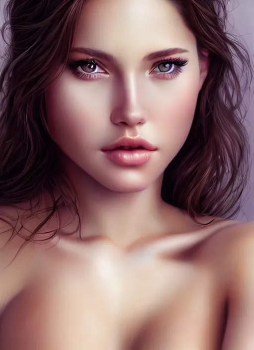 Image similar to a gorgeous female photo, professionally retouched, soft lighting, realistic, smooth face, full body shot, torso, dress, perfect eyes, wide angle, sharp focus on eyes, 8 k high definition, insanely detailed, intricate, elegant, art by marc hill and artgerm, snowy winter