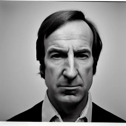 Image similar to Mugshot Portrait of Saul Goodman, taken in the 1970s, photo taken on a 1970s polaroid camera, grainy, real life, hyperrealistic, ultra realistic, realistic, highly detailed, epic, HD quality, 8k resolution, body and headshot, film still, front facing, front view, headshot and bodyshot, detailed face, very detailed face