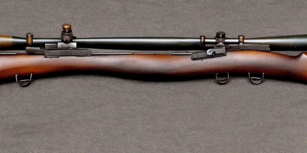 Image similar to mashup of a mosin nagant and a kar 9 8 k, photo credit national museum of firearms history