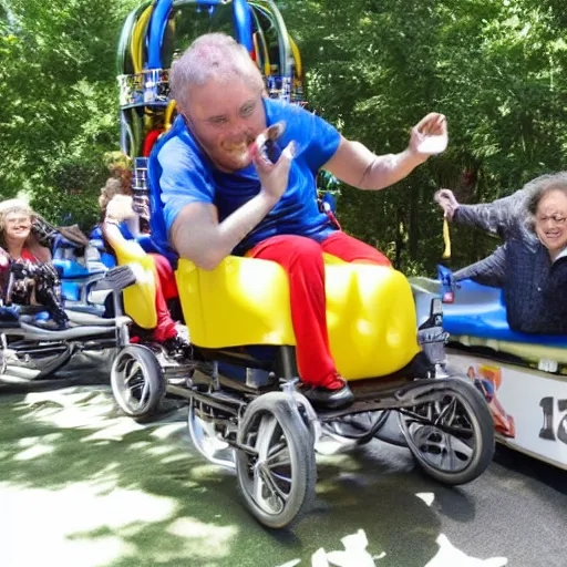 Image similar to theme park ride for the handicapped