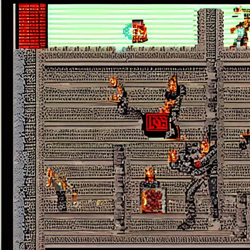 Image similar to duke nukem level 3, ms-dos game graphics