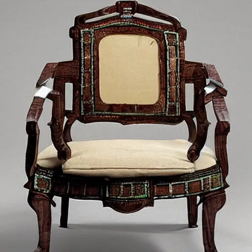 Image similar to a chair in the style of Enzo Mari