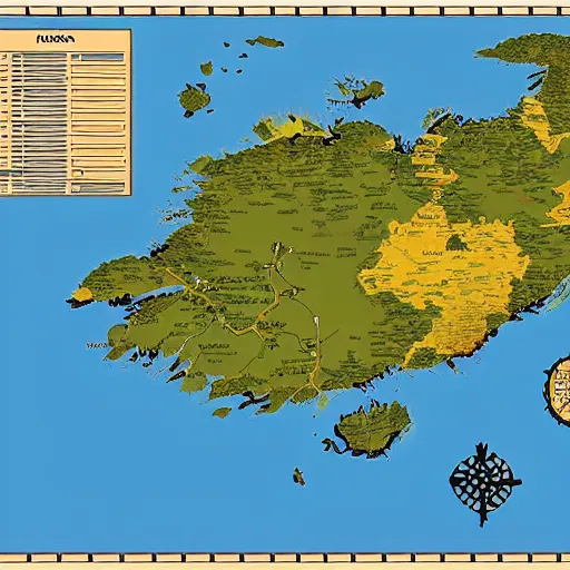 Prompt: a map of sweden in gta style