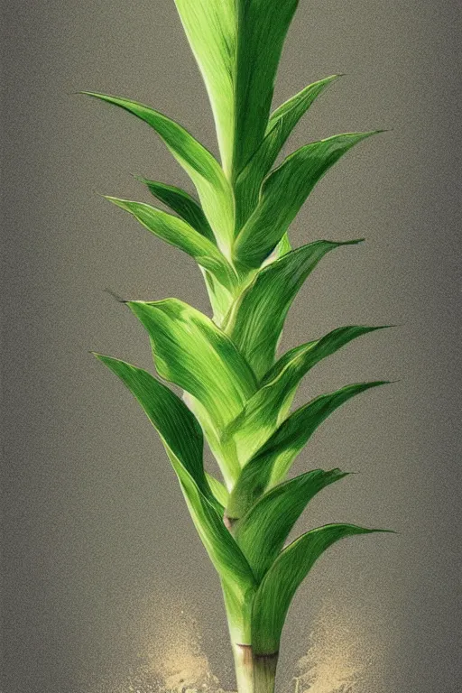 Image similar to ultra realistic illustration, banana plant drawing isolated and closeup, background is white and blank, elegant, highly detailed, digital painting, concept art, smooth, sharp focus, illustration, art by greg rutkowski and alphonse mucha