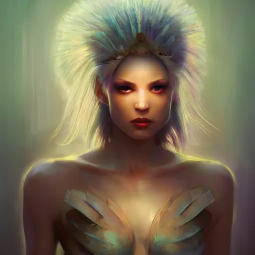 Image similar to Portrait of stunningly beautiful Arcturian Alien Queen, huggy wuggy from poppy playtime video game, fullbody, ultra high detailed, oil painting, Greg Rutkowski, Charlie Bowater, Yuumei, Yanjun Cheng, unreal 5, DAZ, hyperrealistic, octane render, RPG portrait, dynamic lighting, fantasy art, beautiful face