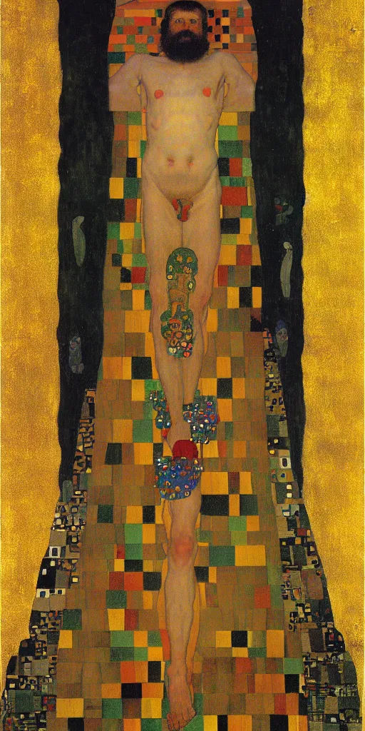 Image similar to vytautas the great by gustav klimt