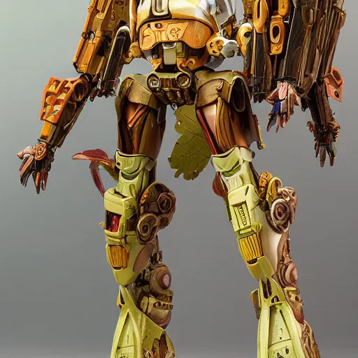Prompt: futuristic nymphaea themed mecha waterlily upper body, sepals forming helmet, highly detailed, nymphaea, 8 k hd resolution, barbatos mech with floral inlay, bandai box art, star wars, makoto kobayashi, frank gehry, raymond swanland