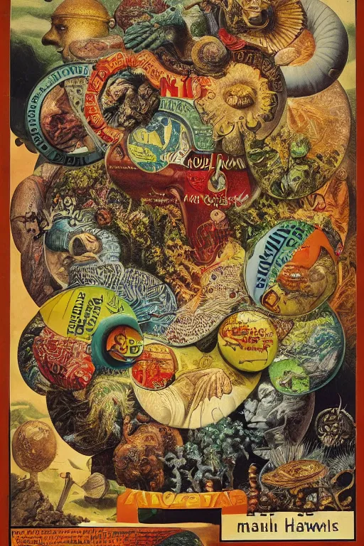 Prompt: vintage magazine advertisement depicting all of the languages in the world on a tongue, by marius lewandowski, by ernst haeckel