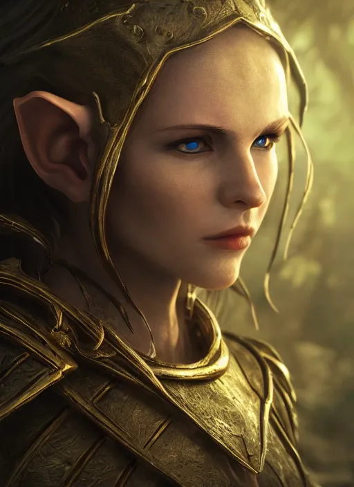 Image similar to elf ultra detailed fantasy, elden ring, realistic, dnd character portrait, full body, dnd, rpg, lotr game design fanart by concept art, behance hd, artstation, deviantart, global illumination radiating a glowing aura global illumination ray tracing hdr render in unreal engine 5