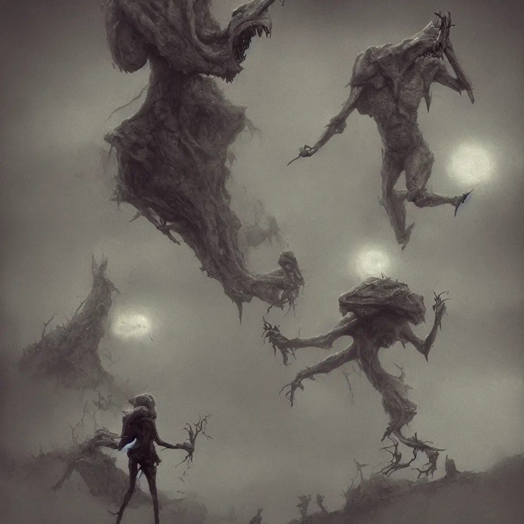 Image similar to demonic nikes, metapod alien, octane render, very sharp, maurice sendak, beksinski, quint buchholz, charlie bowater, pranckevicius