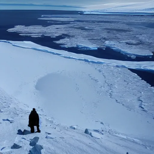 Image similar to evil lurks beneath Antarctica