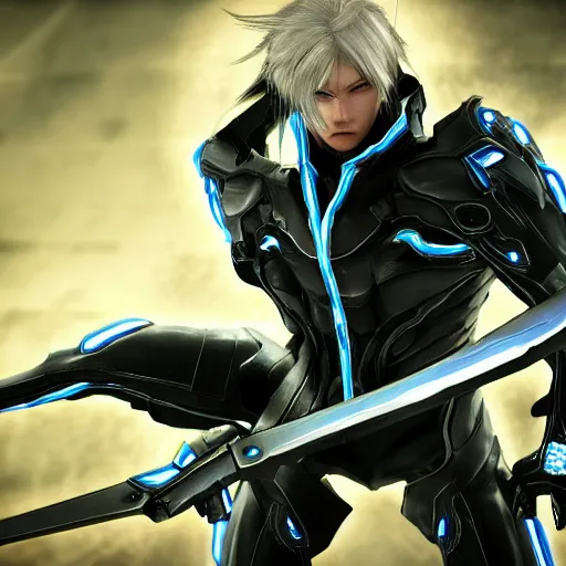 Image similar to raiden from metal gear rising : revengeance, photography