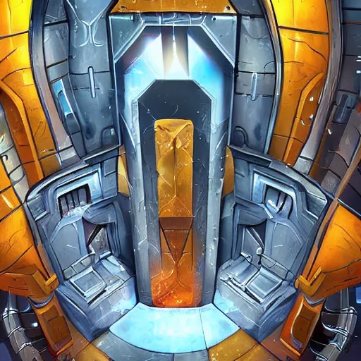 Prompt: a science fiction dimensional portal, by a stunning sci - fi artist, detailed 2 d game splash art, remodernism.