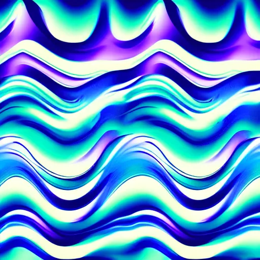 Prompt: a gradient of blue and purple, wave devider at the bottom, white background