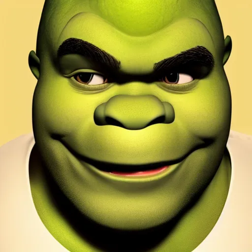 Prompt: Shrek but he looks like a nerd, hyperdetailed, artstation, cgsociety, 8k