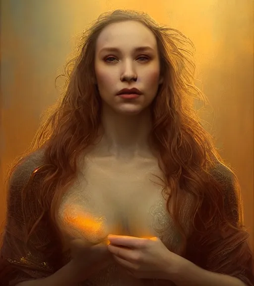 Prompt: riveting gracious seductive oracle of delphi portrait, soft rim light, mysterious atmospheric lighting, painted, intricate, volumetric lighting, beautiful, rich deep colours masterpiece, golden hour, sharp focus, ultra detailed, by leesha hannigan, ross tran, thierry doizon, kai carpenter, ignacio fernandez rios