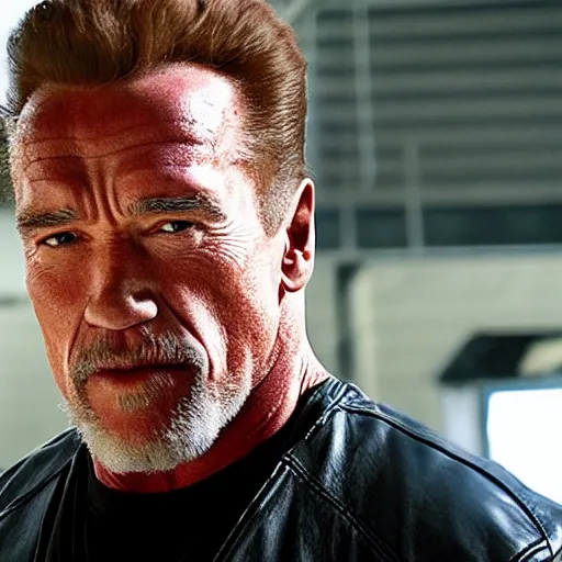 Prompt: Arnold Schwarzenegger in Sons of anarchy very detail4K quality super realistic