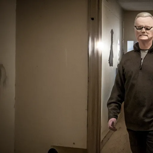 Prompt: chip coffey in a haunted asylum