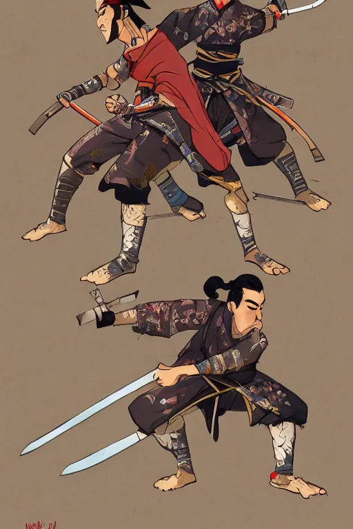 Image similar to samurai duel by mark zug, willian murai and cory loftis