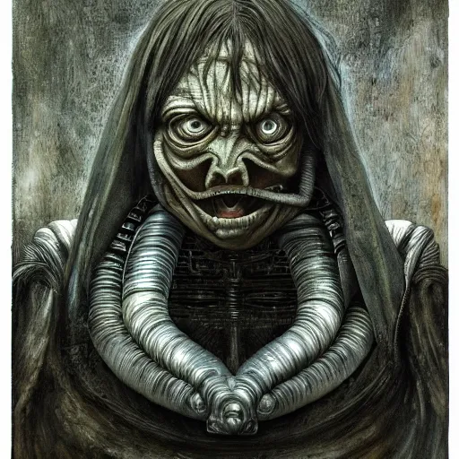 Image similar to portrait of yegor prosvirnin degraded abomination, photo - realistic, color image, 2 k, highly detailed, by h. r. giger