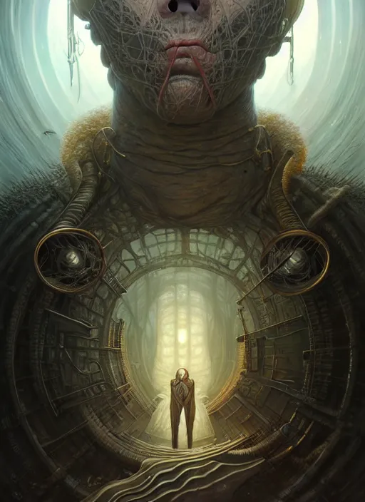 Image similar to portrait shot of a worlock, a scenic dystopian environment, intricate, elegant, highly detailed, centered, digital painting, artstation, concept art, smooth, sharp focus, illustration, artgerm, tomasz alen kopera, peter mohrbacher, donato giancola, joseph christian leyendecker, wlop, boris vallejo