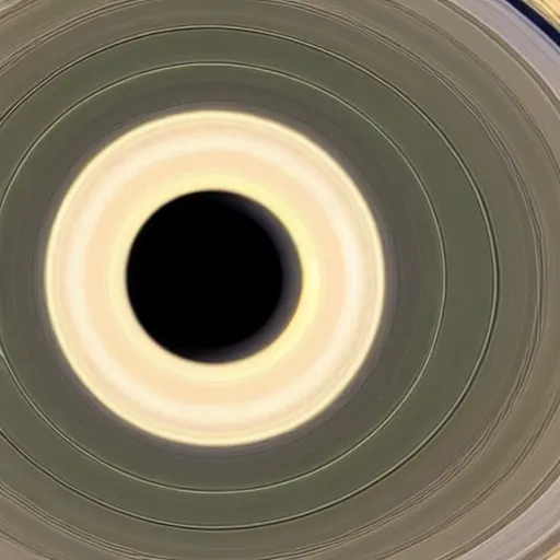 Image similar to a photo of saturn taken by a telescope