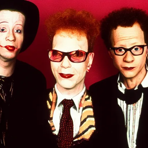 Prompt: OINGO BOINGO NEW WAVE BAND DANNY ELFMAN