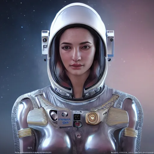 Prompt: hyperrealistic ultra detailed unreal engine 5 RTX raytracing nvidia photograpic portrait of a pretty woman, astronaut space pirate, fantasy, intricate, elegant, highly detailed, digital painting, artstation, concept art, smooth, sharp focus, illustration, art by artgerm and H R Giger and alphonse mucha