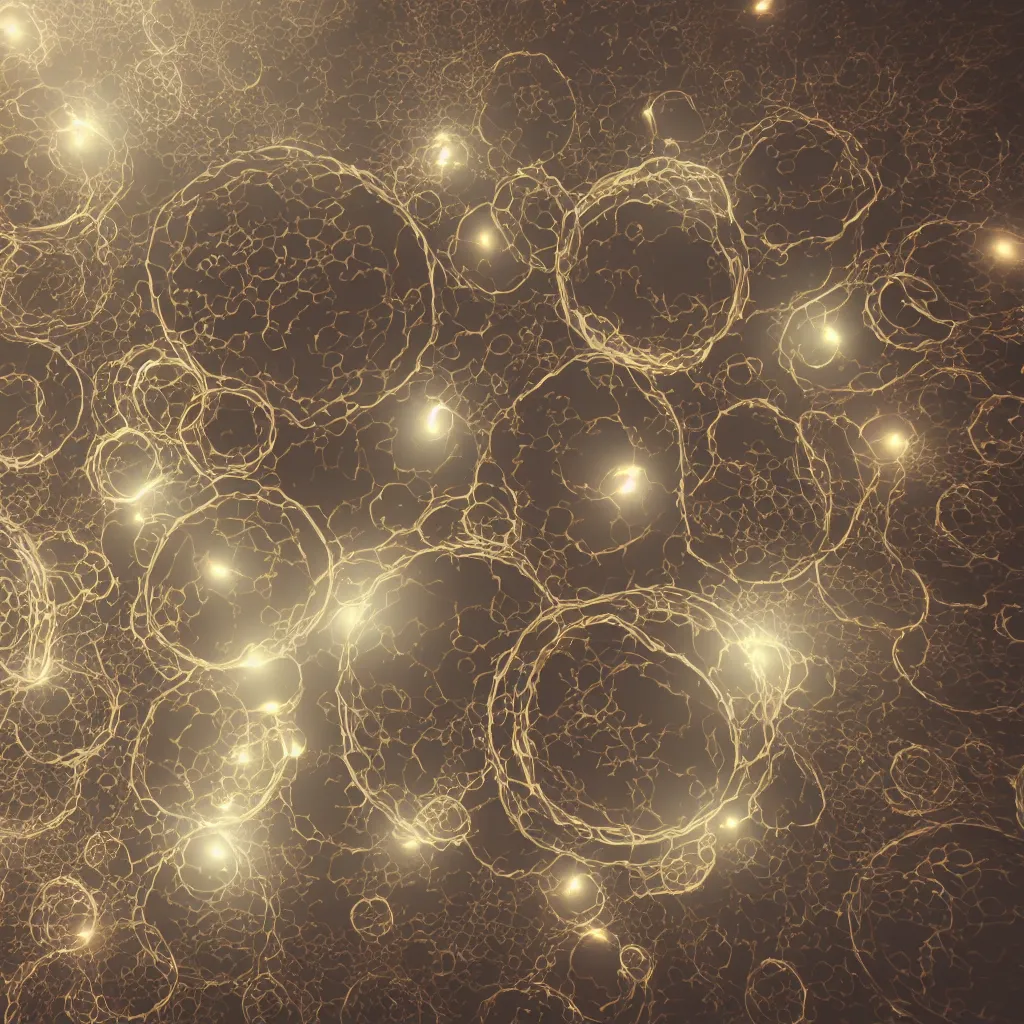 Prompt: multiverse - wide acausal cooperation in quantum foam, gravity funnel, gravity well, superradiance, multidimensional, mobius strip, klien bottle, 3 d rendered in octane