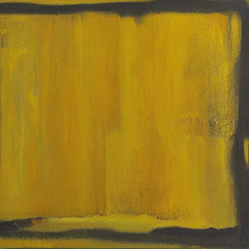 Image similar to an abstract yellow painting of mellowness