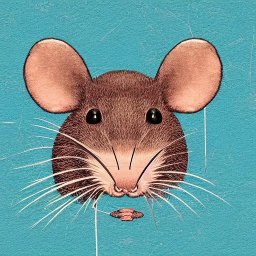 Prompt: album cover of a electronic group, rat, album cover art, album cover