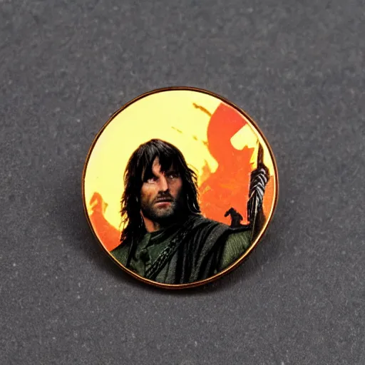 Image similar to aragorn enamel pin