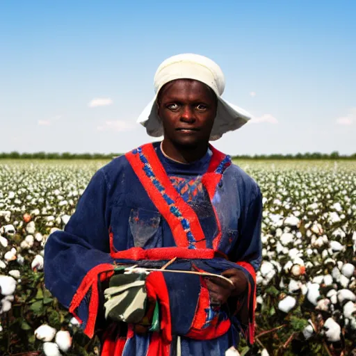 Image similar to Zwarte Piet working in the cotton fields of Missouri