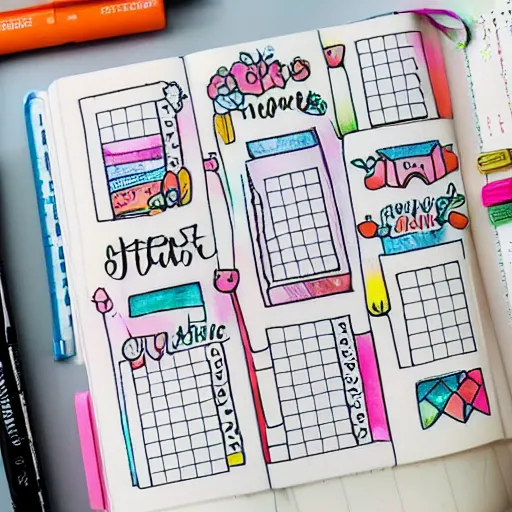 Prompt: cute monday sticker for bullet journal