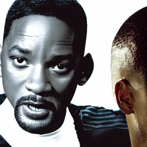 Prompt: Will Smith playing blade Digital art 4K detail