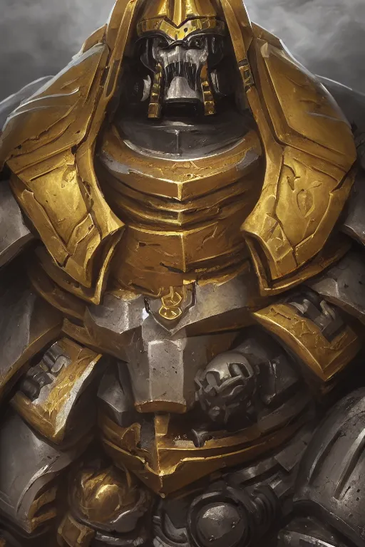 Image similar to armor portrait heros warhammer 4 0 k horus heresy fanart - the primarchs emperor by johannes helgeson animated with vfx concept artist & illustrator global illumination ray tracing hdr fanart arstation zbrush central hardmesh 8 k octane renderer comics stylized