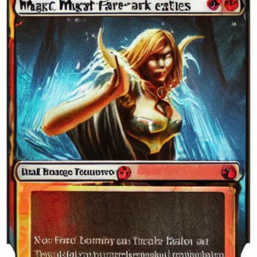 Image similar to fake magic the gathering card