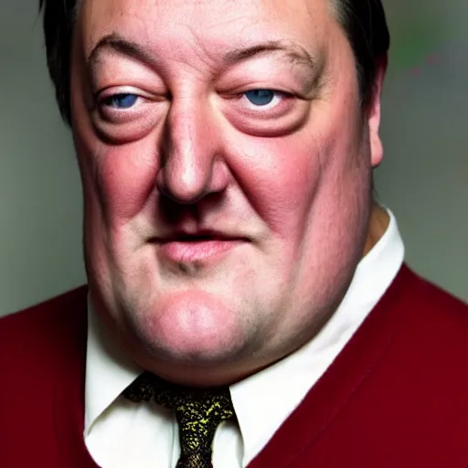 Image similar to stephen fry but extremely fat, overweight man