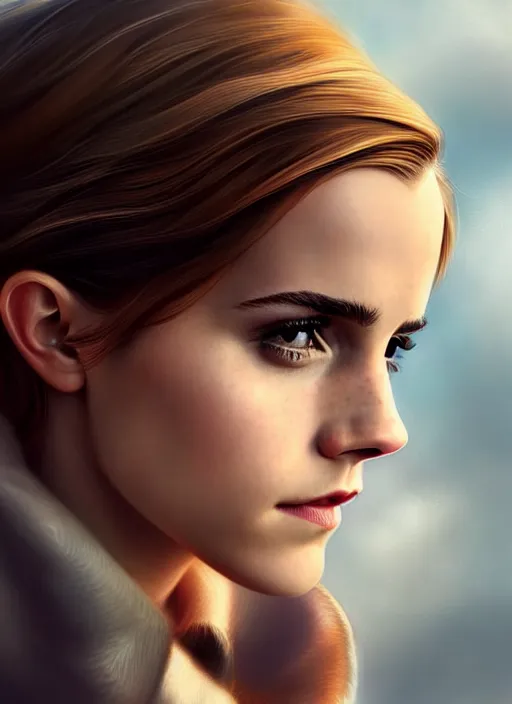 Prompt: high angle photo of emma watson in the style of stefan kostic, realistic, sharp focus, 8 k high definition, insanely detailed, intricate, elegant, art by stanley lau and artgerm