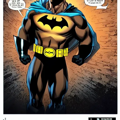 Image similar to Dwayne Johnson as batman