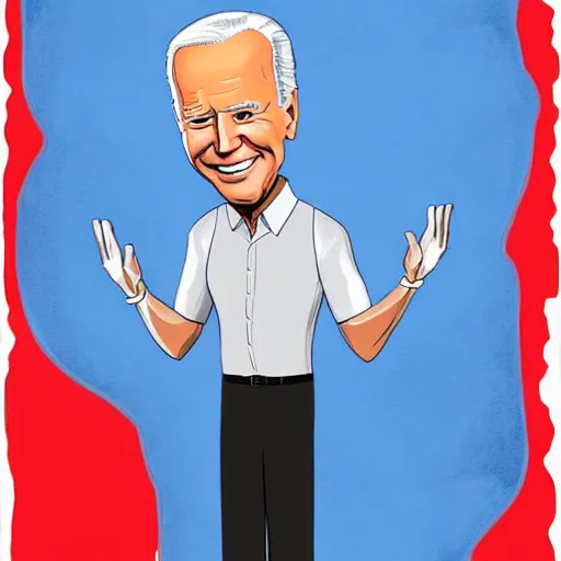 Image similar to joe biden charicature