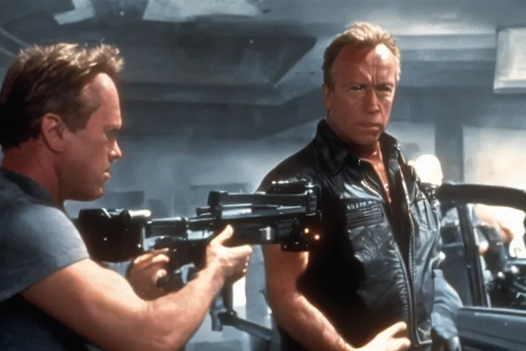 Image similar to VFX movie where Alex Jones plays the Terminator by James Cameron