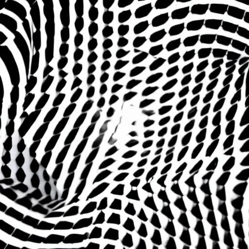 Image similar to optical illusion black and white