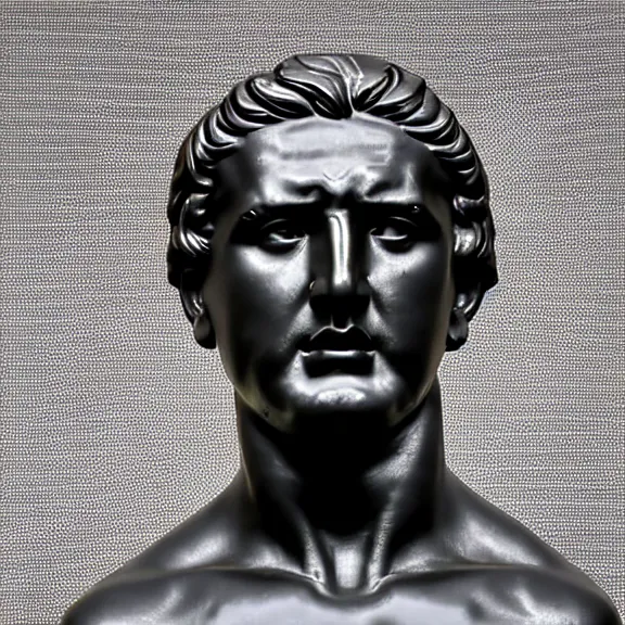 Prompt: medium camera shot of a Classical bust of Alexis sanchez