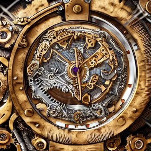 Prompt: A steampunk roaring tiger made from ornate engraved full plate armor and watch gears and several jewels, macro shot by Justin Gerard, unreal engine, detailed, intricate, physically based rendering