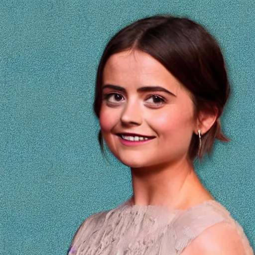 Prompt: jenna coleman in a studio ghibli animation