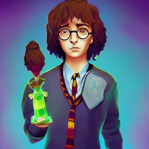 Prompt: rastafari harry potter stylized digital illustration video game icon artstation lois van baarle, ilya kuvshinov, rossdraws