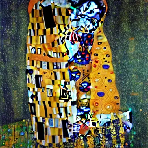 Image similar to art by Gustav Klimt