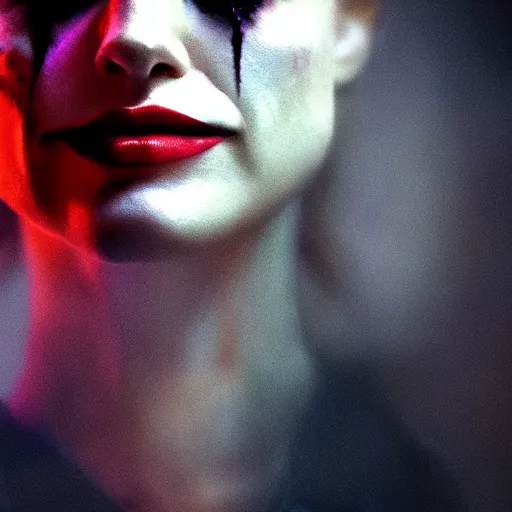 Prompt: stunning awe inspiring natalie portman as the joker movie still 8 k hdr atmospheric lighting